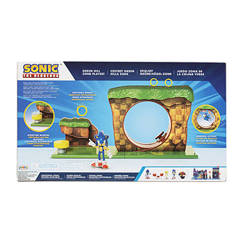 Sonic The Hedgehog Green Hill Zone Playset with 2.5 Sonic Figure