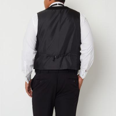 J. Ferrar Ultra Comfort Mens Big and Tall Classic Fit Tuxedo Vest