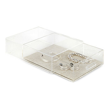 Home Expressions Acrylic Stackable Drawer Jewelry Organizer, Color: White -  JCPenney