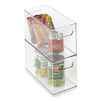 Home Expressions Narrow 2-pc. Stackable Storage Bin, Color: Clear - JCPenney