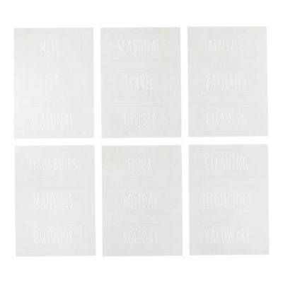 Home Expressions Laundry 18-pc. Labels, Color: Clear - JCPenney