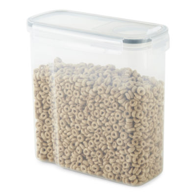 Home Expressions 4.2 Qt Acrylic Food Container, Color Clear White