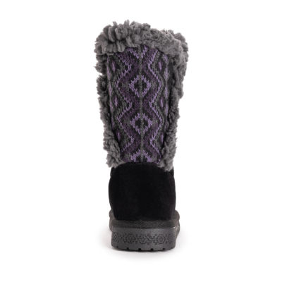 Muk Luks Womens Carey Flat Heel Winter Boots