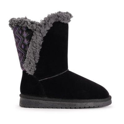 Muk Luks Womens Carey Flat Heel Winter Boots