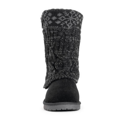 Muk Luks Womens Cheryl Flat Heel Winter Boots