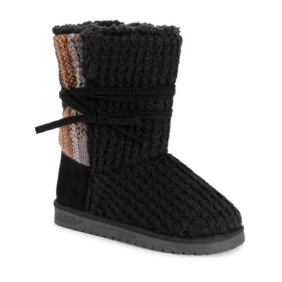 Muk Luks Womens Flexi New York Flat Heel Winter Boots