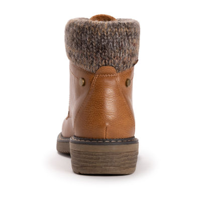 MUK LUKS Women's Garland Gina Boots, Chestnut, 6