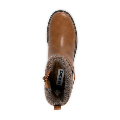 Muk Luks Womens Garland Gina Stacked Heel Dress Boots