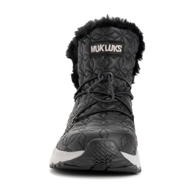 Muk Luks Womens Jasmine Jade Flat Heel Winter Boots