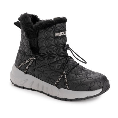 Muk Luks Womens Jean Flat Heel Winter Boots