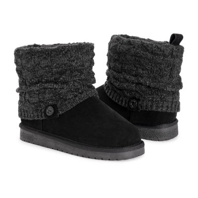 Muk Luks Womens Laurel Flat Heel Dress Boots