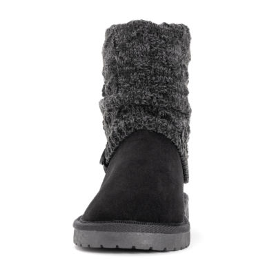 Muk Luks Womens Laurel Flat Heel Dress Boots