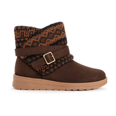 Muk Luks Womens Natalie Naomi Flat Heel Dress Boots