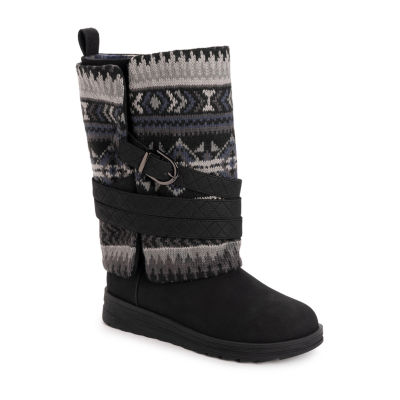 Muk Luks Womens Natalie Nikki Flat Heel Dress Boots