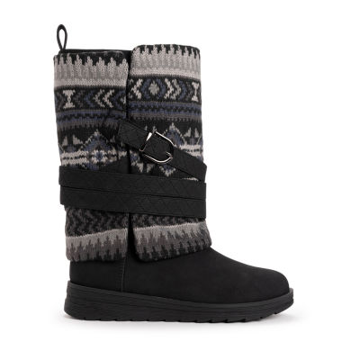 Muk Luks Womens Natalie Nikki Flat Heel Dress Boots