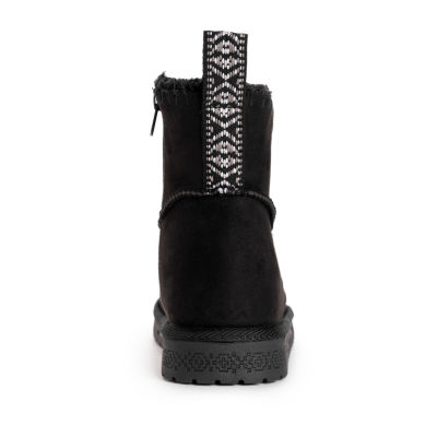 Muk Luks Womens Flexi New York Flat Heel Winter Boots