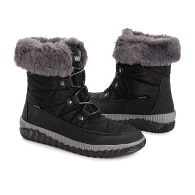 Muk Luks Womens Winnie Waverly Flat Heel Winter Boots