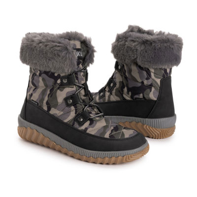 Muk Luks Womens Winnie Waverly Flat Heel Winter Boots