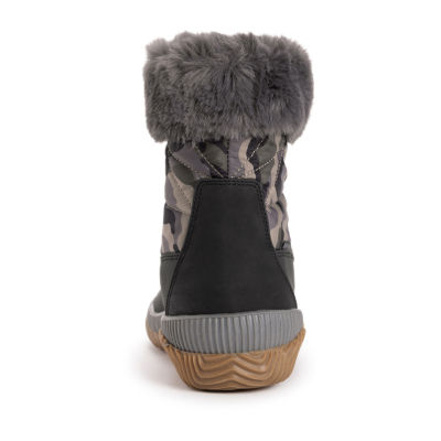 Muk Luks Womens Winnie Waverly Flat Heel Winter Boots
