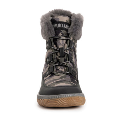 Muk Luks Womens Winnie Waverly Flat Heel Winter Boots