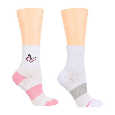 Dr.Motion 2 Pair Crew Socks Womens