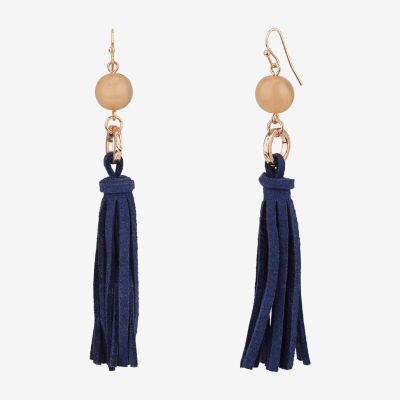 Mixit Gold Tone Round Drop Earrings