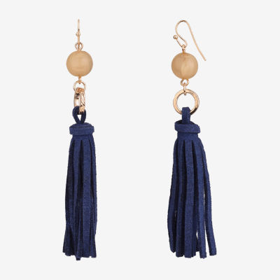 Mixit Gold Tone Round Drop Earrings