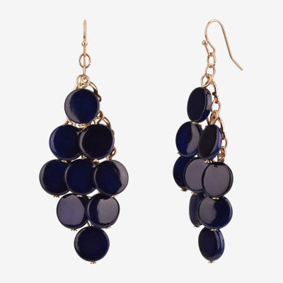 Mixit Gold Tone Womens Round Chandelier Earrings