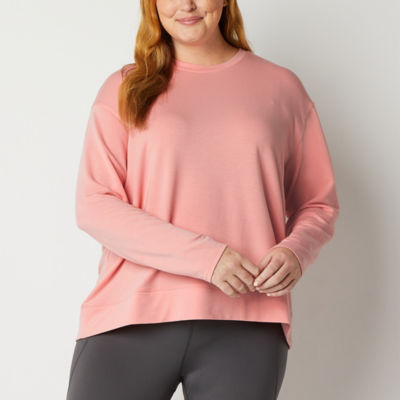 Lands' End Women's Plus Long Sleeve Serious Sweats Sweatshirt