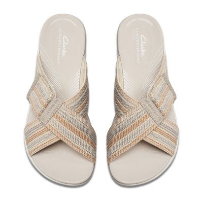 Clarks Cloudsteppers Womens Arla Wave Slide Sandals