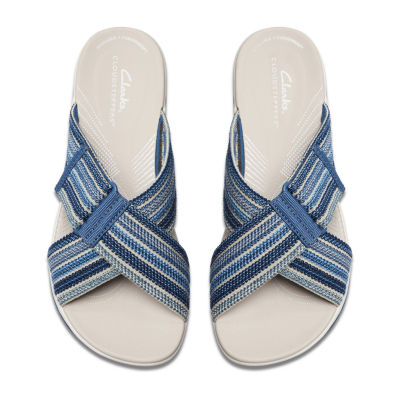 Clarks Cloudsteppers Womens Arla Wave Slide Sandals