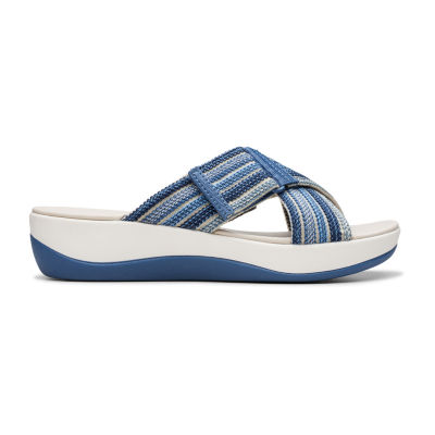 Clarks Cloudsteppers Womens Arla Wave Slide Sandals