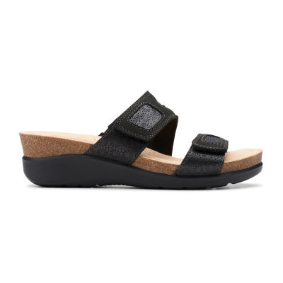 Clarks Womens Calenne Maye Wedge Sandals