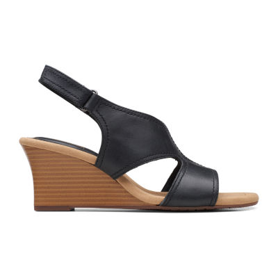 Clarks Womens Kyarra Aster Wedge Sandals