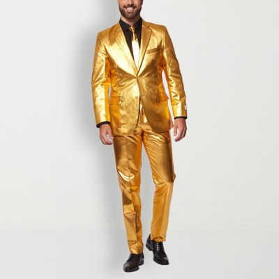 Opposuits Mens Groovy Gold Novelty Suit Set