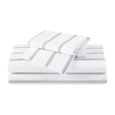 Truly Soft Ticking Stripe Wrinkle Resistant Sheet Set