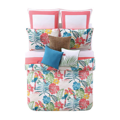 Oceanfront Resort Coco Paradise Floral Midweight Comforter Set