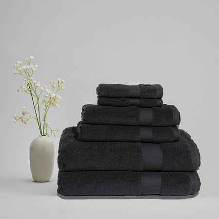 Royal Velvet Signature 6-pc. Bath Towel Set In Black
