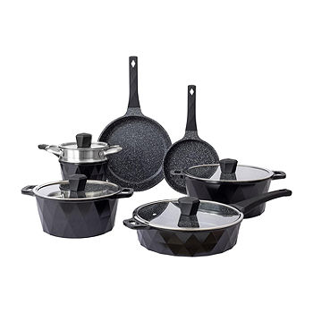 Country Kitchen Induction Cookware Sets - 13 Piece Nonstick Cast