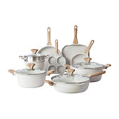Country Kitchen G1850 White Nonstick Cookware Set 6-Piece