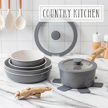 Country Kitchen 16-pc. Aluminum Nonstick Cookware Set with