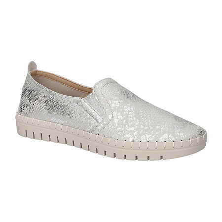Easy Street Womens Fresh Oxford Shoes, 10 Medium, Silver