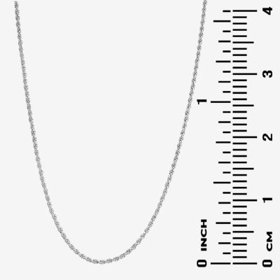 Silver Reflections Womens Pure Silver Over Brass 18 Inch Link Chain Necklace