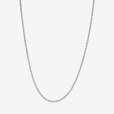 Silver Reflections Womens Pure Silver Over Brass 18 Inch Link Chain Necklace
