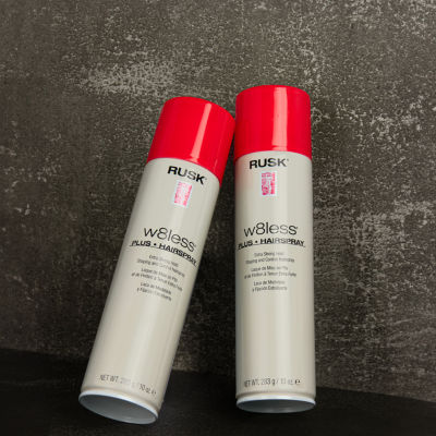Rusk W8less Plus Extra Strong Lvoc Hair Spray 10 oz.