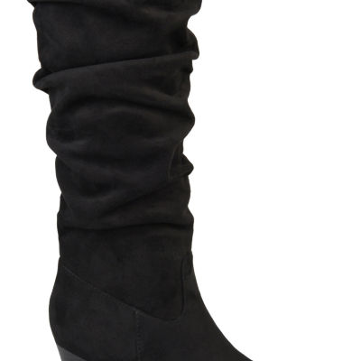 Journee Collection Womens Haze Wedge Heel Riding Boots
