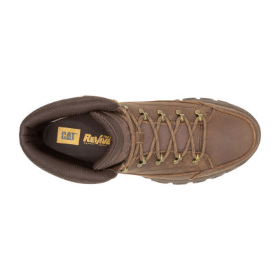 CAT Mens Threshold Hiker Block Heel Lace Up Boots, Color: Brown