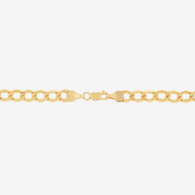 Made in Italy 10K Gold Inch Hollow Curb Chain Necklace