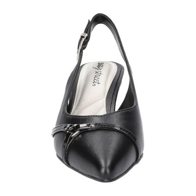 Easy Street Feena Womens Pointed Closed Toe Kitten Heel Pumps