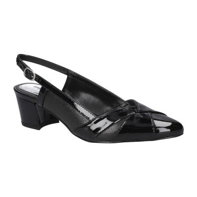 Easy Street Avena Womens Round Closed Toe Block Heel Pumps